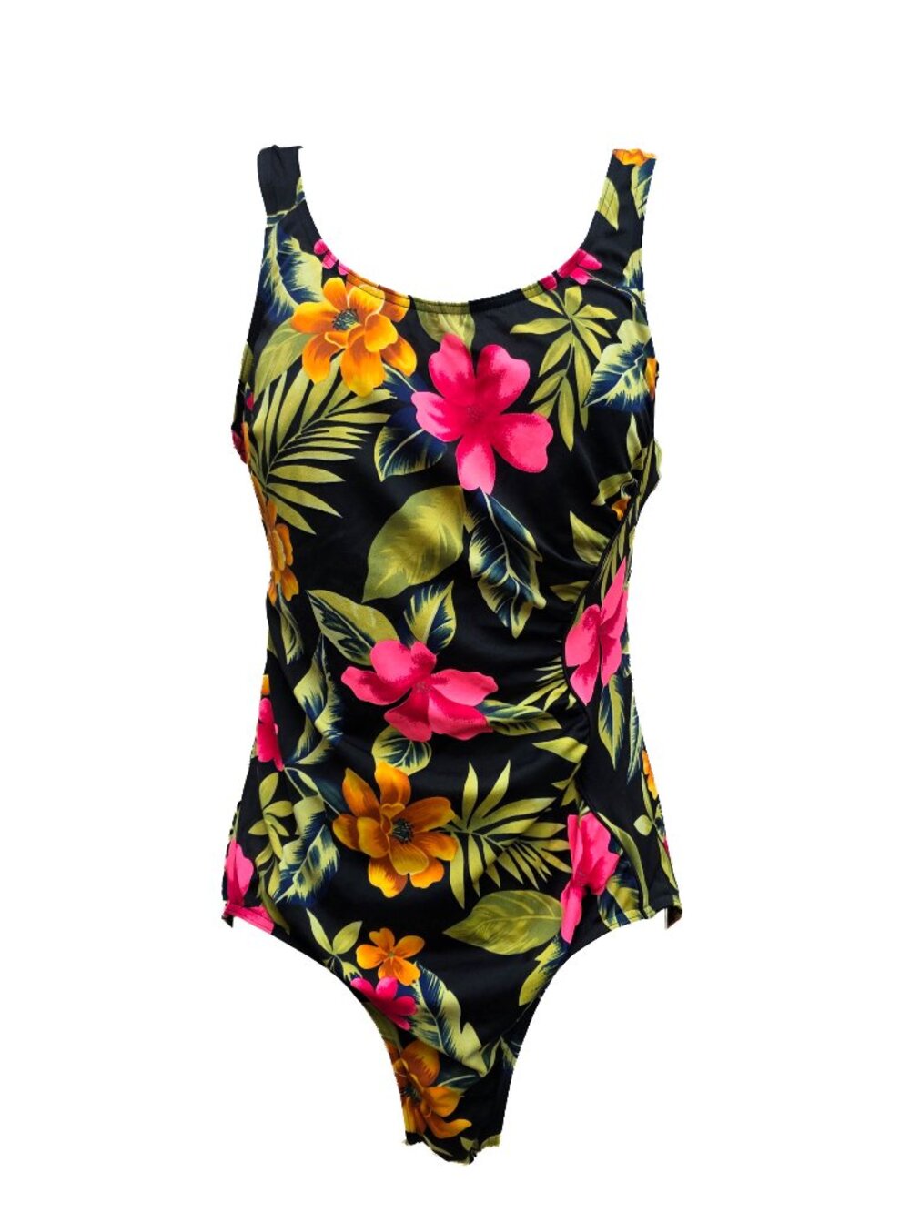 Vintage LL Bean One Piece Swimsuit 16 Tropical Floral Built In Bra‎ Canada